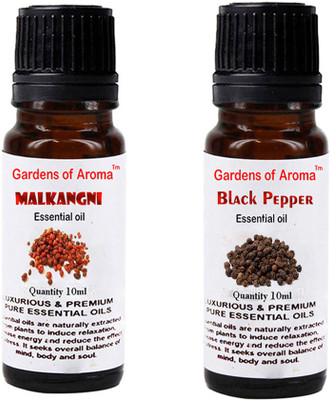 

Gardens Of Aroma Malkangani Essential Oil And Black pepper Essential Oil(20 ml)