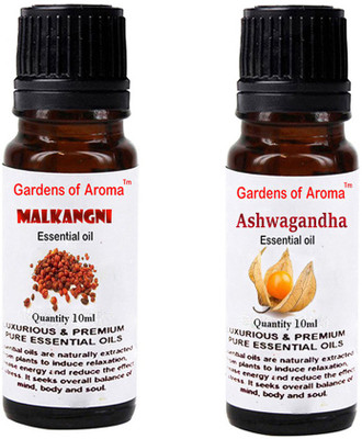 

Gardens Of Aroma Malkangani Essential Oil And Ashwagandha Essential Oil(20 ml)