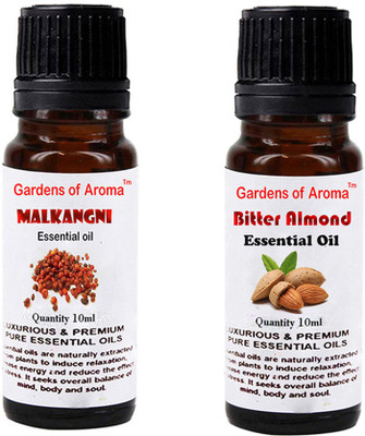 

Gardens Of Aroma Malkangani Essential Oil And Bitter Almond Essential Oil(20 ml)
