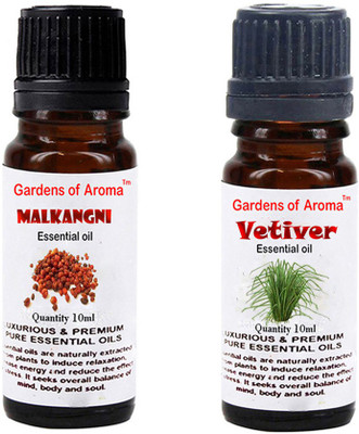 

Gardens Of Aroma Malkangani Essential Oil And Vetiver Essential Oil(20 ml)