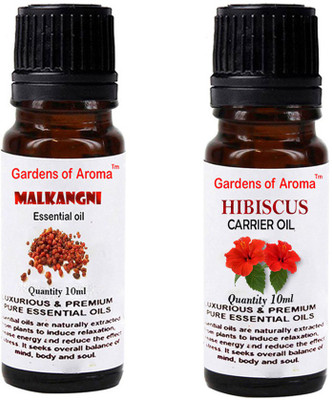 

Gardens Of Aroma Malkangani Essential Oil And Hibiscus Carrier Oil(20 ml)