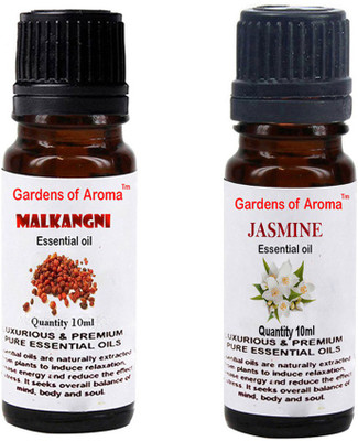 

Gardens Of Aroma Malkangani Essential Oil And Jasmine Essential Oil(20 ml)