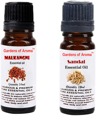 

Gardens Of Aroma Malkangani Essential Oil And Sandal Essential Oil(20 ml)