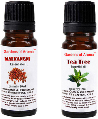 

Gardens Of Aroma Malkangani Essential Oil And Tea Tree Essential Oil(20 ml)