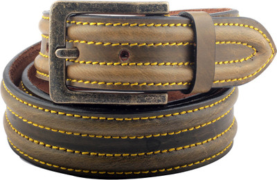 

Hidelink Men & Women Casual Green Genuine Leather Belt, Moss green