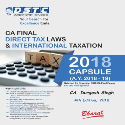 DIRECT TAX LAWS & INTERNATIONAL TAXATION(English, Paperback, CA. Durgesh Singh)