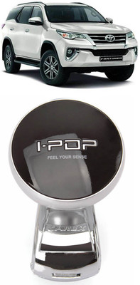 I Pop Plastic, Metal Car Steering Knob(Black, Silver)