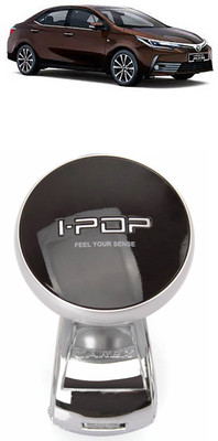 I Pop Plastic, Metal Car Steering Knob(Black, Silver)