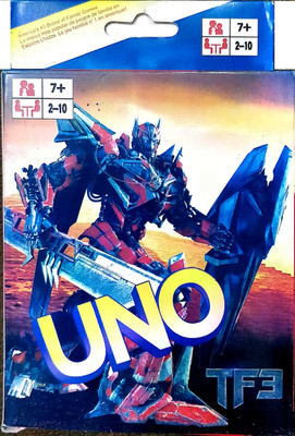 

Golden Feather Kids Playing Cards TRANSFORMER UNO CARDS(Uno Original)