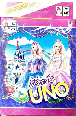

Golden Feather Kids Playing Cards BARBIE UNO CARDS(Uno Original)