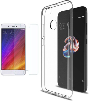 FineArts Back Cover for Mi A1(Transparent, Silicon)