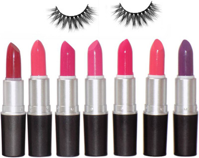

Glorist Eyelash & Rouge A Levers Matte Finish Set Of 7 Lipstick(Set of 9)