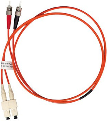 

Molex Fiber Patch Cable SC-ST MM 3Mtr Network Cable(Compatible with Networking, Orange)