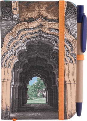 

toshakhana A6 Journal(with Elastic Closure & Pen, Lotus Mahal Karnataka India - Indian Heritage Series, Multicolor)