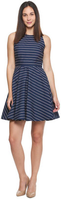 Allen Solly Women A-line Dark Blue Dress