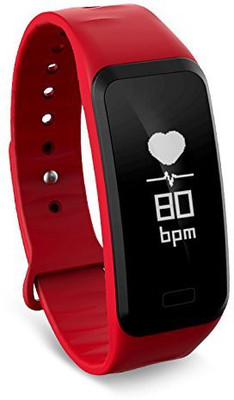 

WEARFIT Fitness Tracker Watch Bluetooth Smart Band Sleep Monitor Wristband Pedometer Call Remind Wearable Smart Bracelet OLED Touch for Android IOS Smart Phone (WP108 ) Fitness Band(Black), Red