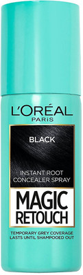 

L'Oreal Paris Magic Retouch, Black, 75ml Instant Root Concealer Spray Hair Color(Black)