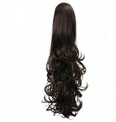 

Alizz Natural black 2 sided step long step cut pony clutcher Hair Extension