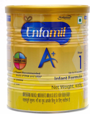 

Enfamil A Plus Stage 1 Infant Formula(400 g, Upto 6 Months)