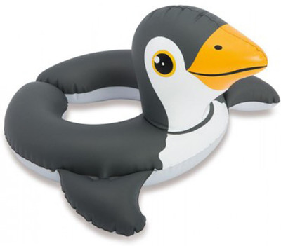 

SWASH Animal Split Ring - Penguin Design Inflatable Pool Accessory(Black)