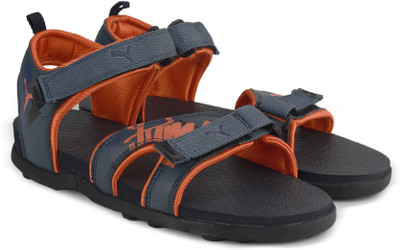 

Puma Boys & Girls Velcro Sports Sandals(Blue, Vintage indigo-peacoat-shocking orange