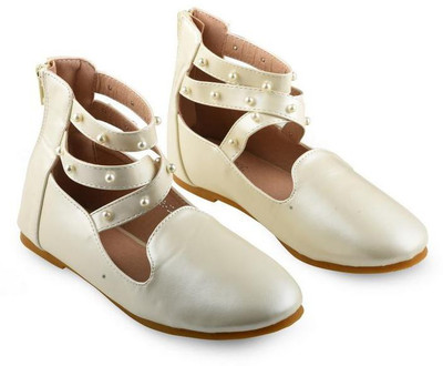 

L.K.Vyapaar Pvt Ltd Girls Strap Ballerinas(Beige