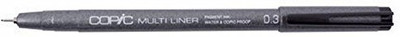 

Copic Multiliner Black 0.03( Set of 2)(Set of 1, Black)