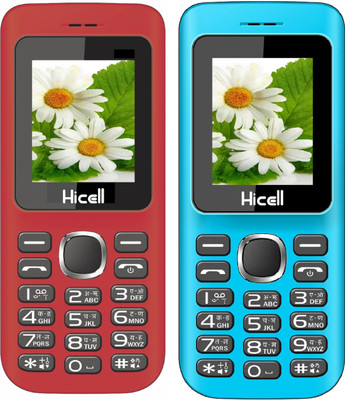 

Hicell C5 Combo of Two Mobiles(Red & Blue)