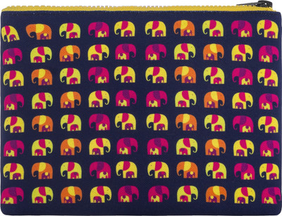 

Intelligent Idiots Elephant Print Pouch(Multicolor)