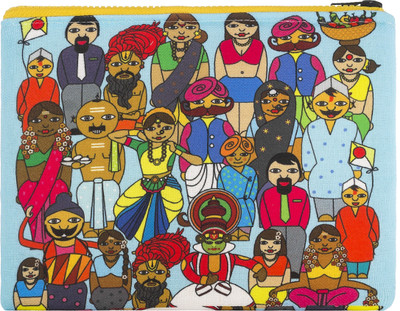 

Intelligent Idiots Facesof India Print Pouch(Multicolor)