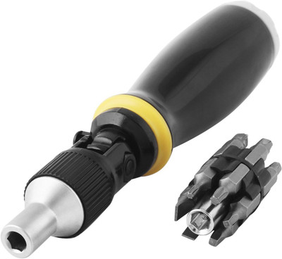 

Tuftul TUF1155 - 13 Pieces, Reversible Ratchet Screwdriver Set, Black;yellow