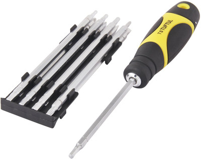 

Tuftul TUF1152 - 10 Pieces, Interchangeable Standard Screwdriver Set, Black;yellow