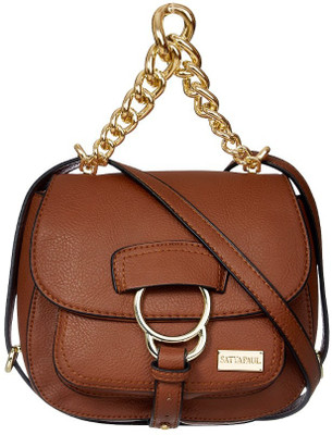 

Satya Paul Women Casual Brown PU Sling Bag