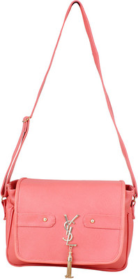 

Vaani Collection Women Pink Leatherette Sling Bag