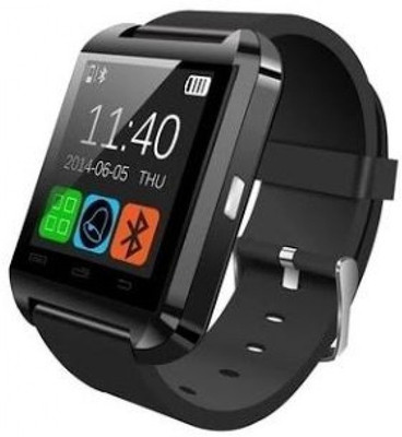 

Estar U-8 SMARTWATCH SINGLE Wearable Smart Devices BLACK Smartwatch(Black Strap FREESIZE)
