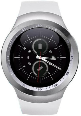 

Estar lenovo Y1 SILVER Bluetooth Smartwatch With Sim & Tf Card Support With Apps Like Facebook And Whatsapp Touch Screen Multilanguage Android/Ios Mobile Phone Wrist Watch Phone With Activity Trackers And Fitness Band Smartwatch (WHITE Strap FREE SIZE) SI