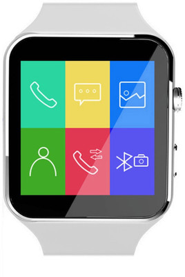

MOBILZA Smartwatch Bluetooth X6 smart watch camera / sim / micro memory card / Call Function activity tracker fitness band feature sleep monitor pedometer Compatible Ray 700 (White) White Smartwatch(White Strap Free Size)