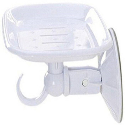 

Tradeaiza Soap dish with Plastic Hook (White)(White)