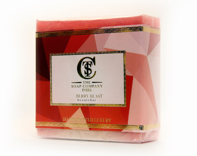 

the soap company india Handcrafted Luxury Berry Blast Soap 125 gm(125 g)