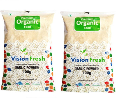 

Vision Fresh Organic Garlic Powder (Lahsun Powder) 200g - Pack of 2 (100 gram Each)(2 x 100 g)