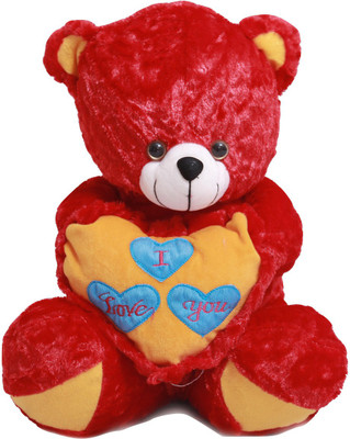 

ARD Enterprise Original Special Love Teddy,Premium Quality,Non-Toxic Super Soft Plush Stuff Toys for all age groups - 40 cm(Red)