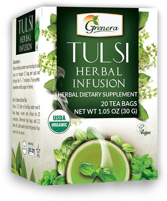 

Grenera Tulsi Herbal Tea - 20 Tea Bags/Box Herbs Herbal Tea Bags(20 Bags, Box)