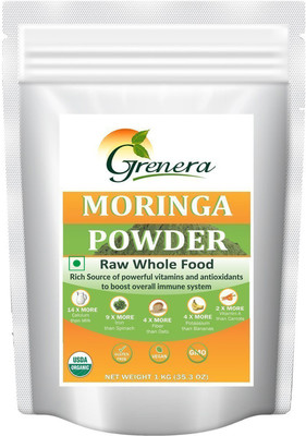 

Grenera Grenera Organic Moringa Leaf Powder - 1kg (1000 gram) - USDA Organic, Kosher, Vegan Certified(1 kg)