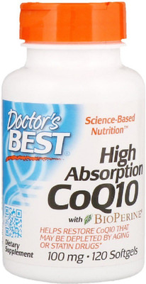 

Doctor's Best Doctor's Best, High Absorption CoQ10 with BioPerine(120 No)