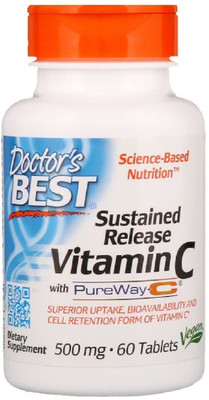 

Doctor's Best Doctor's Best, Sustained Release Vitamin C with PureWay-C,(60 No)