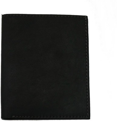 

DELMA Men Black Genuine Leather Wallet(5 Card Slots)