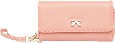 

Globus Women Pink Artificial Leather Wallet, Peach