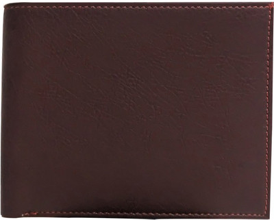 

4 CLUB DRESSES Men Brown Genuine Leather Wallet(2 Card Slots)