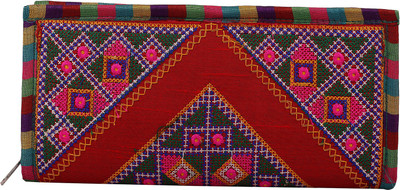 

Ratash.com Girls Red Fabric Wallet(2 Card Slots)