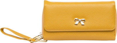 

Globus Women Yellow Artificial Leather Wallet(6 Card Slots), Mustard